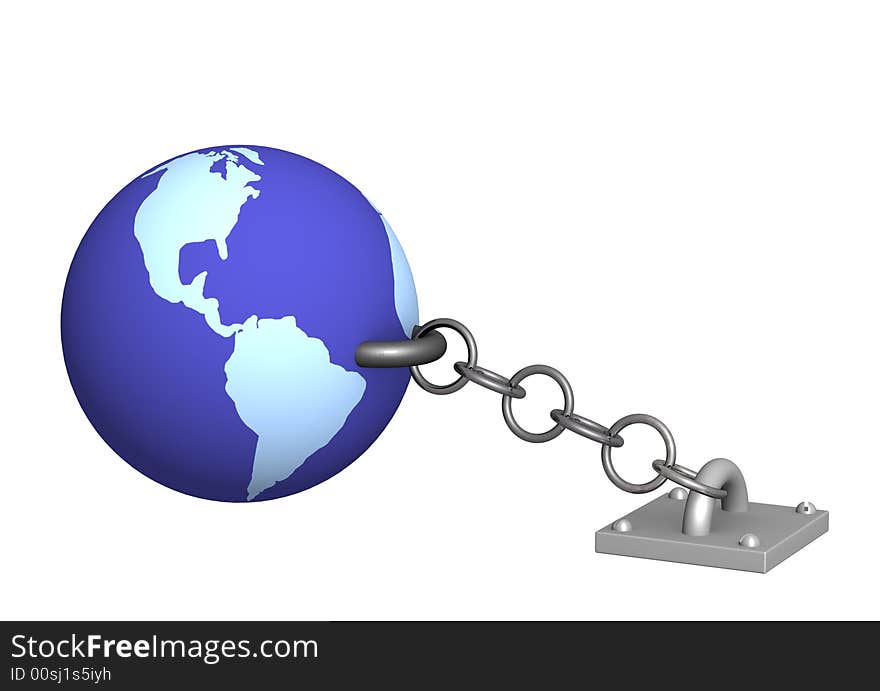 The 3d Earth, chained metal a circuit