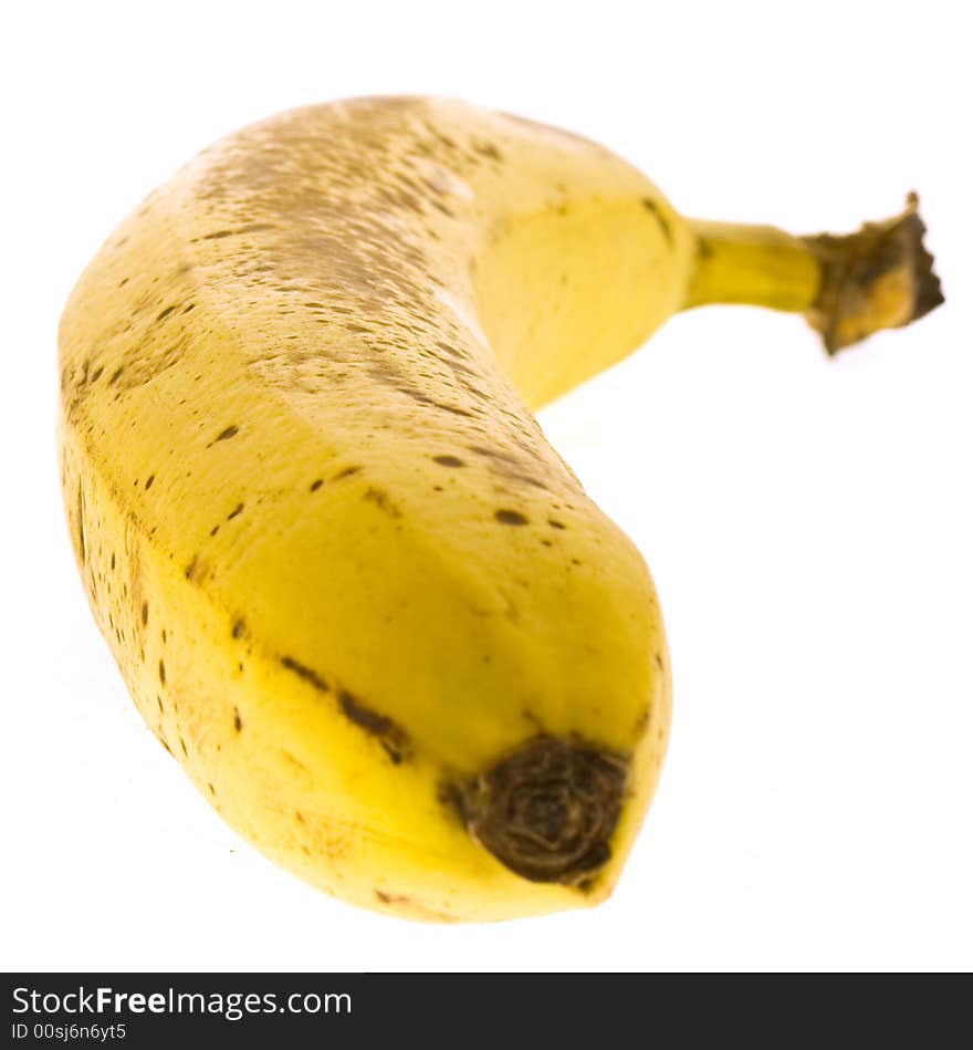 Macro photo of yellow banana