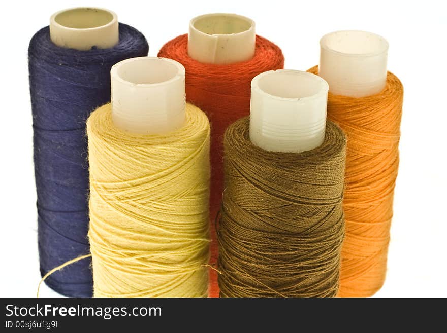 Five spools of thread