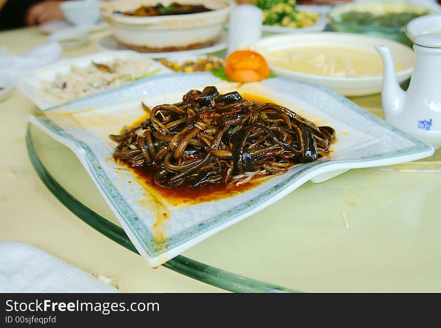 Chinese yangzou food hongshaoshansi