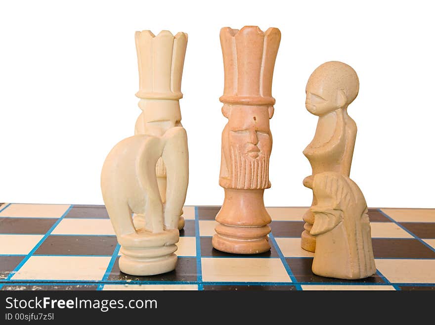 A King Surroundered On The Chess Board