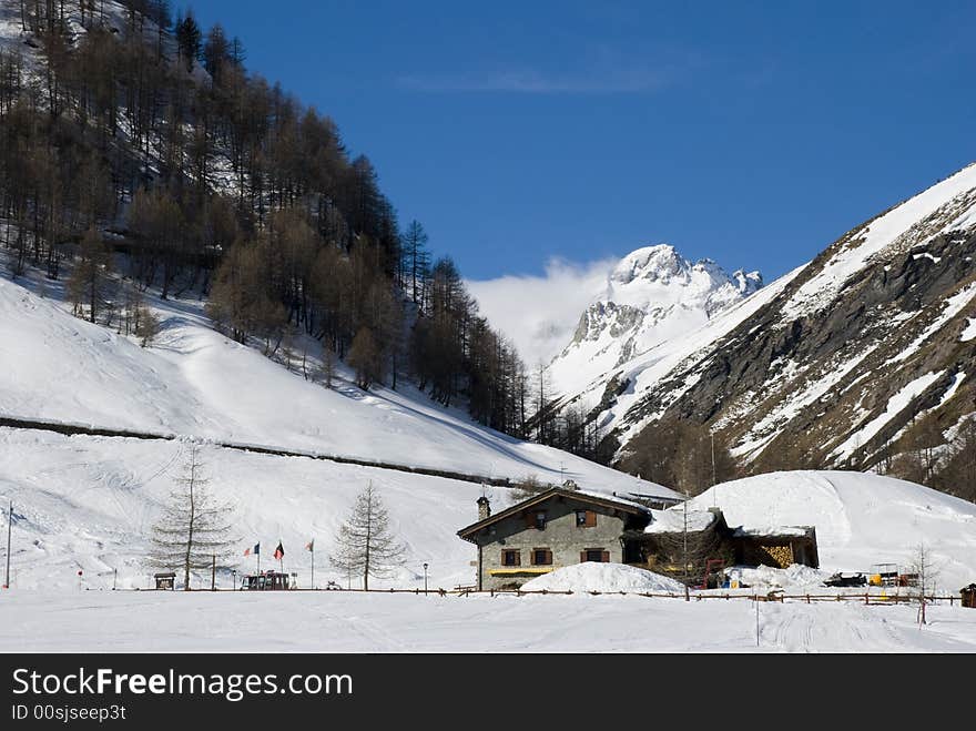 LaThuile, Snow, Trees And Slop