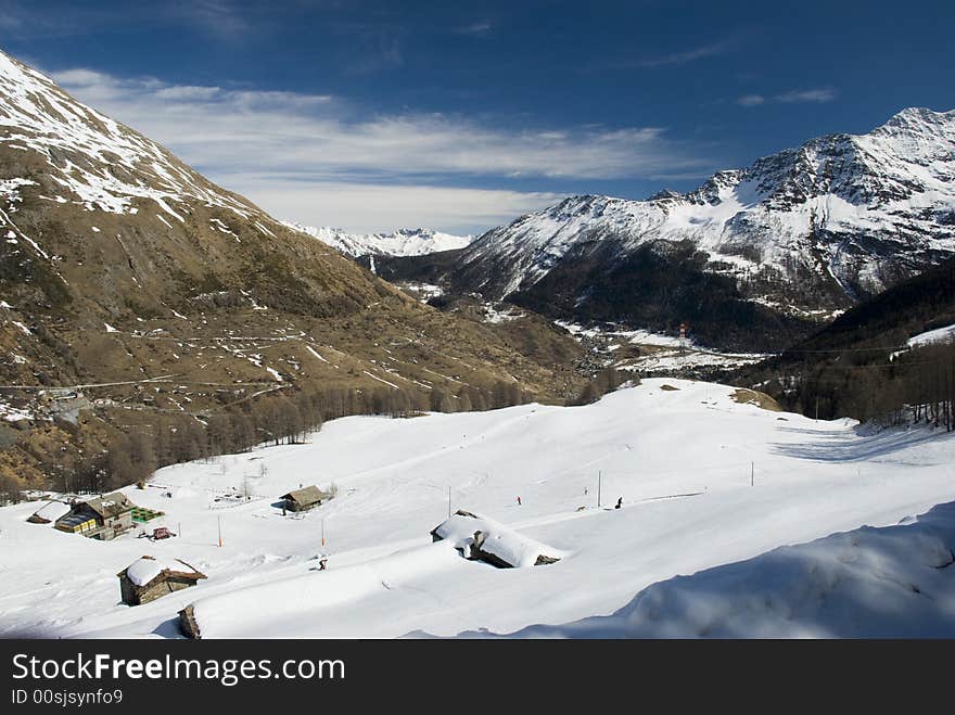 LaThuile, Snow, trees and slop