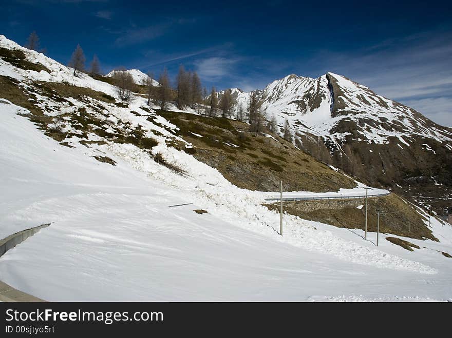 LaThuile, Snow, trees and slopes