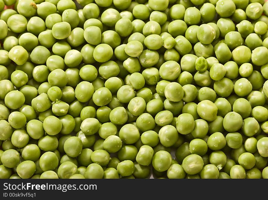 Food series: green fresh marrowfat texture