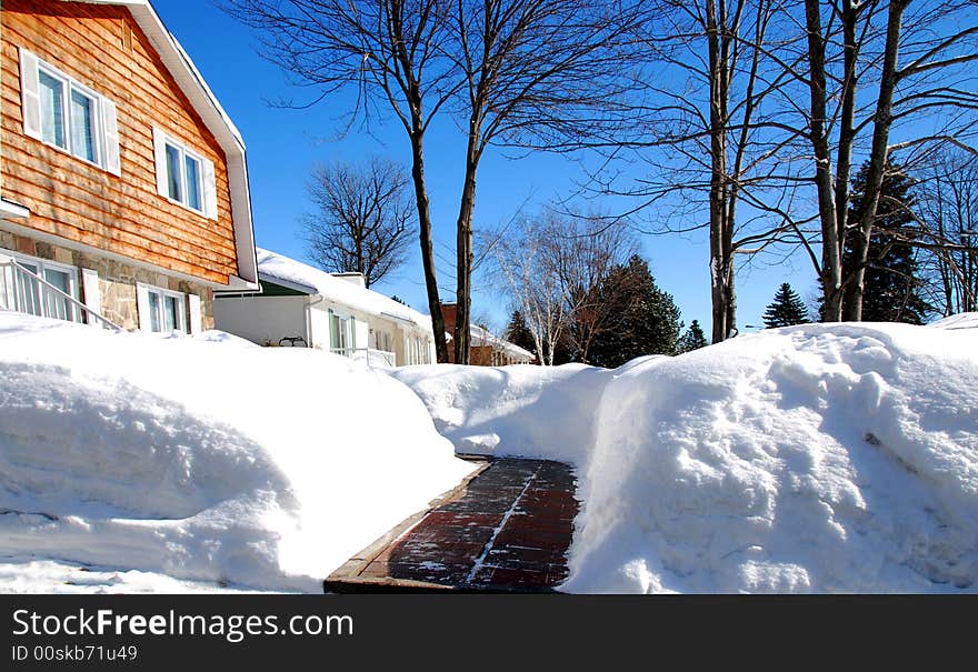 The snow storm in Canada