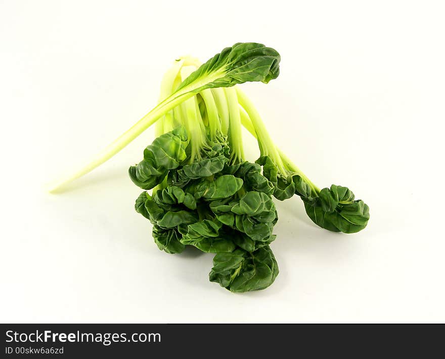 Photo of green vegetables isolated on white. Photo of green vegetables isolated on white