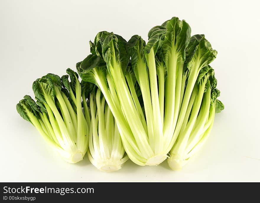 Photo of green vegetables isolated on white. Photo of green vegetables isolated on white