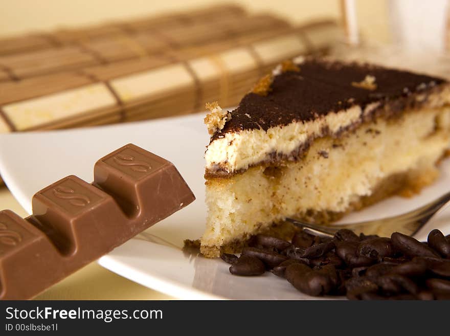 Tirsamisu with chocolate and coffee