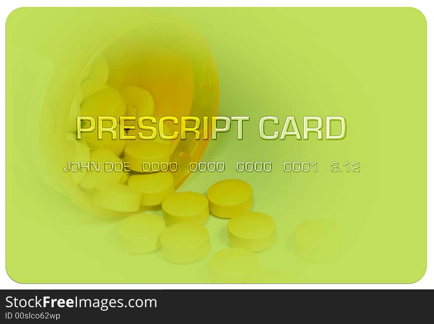 Credit or debit card for medical use. Credit or debit card for medical use