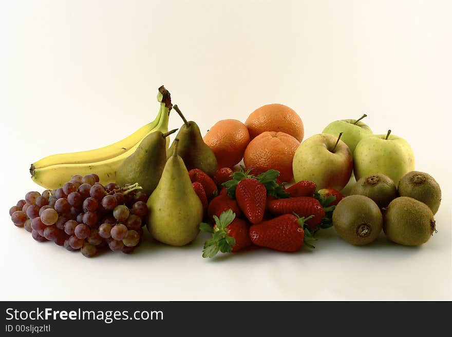 Large fresh assortment of fruit