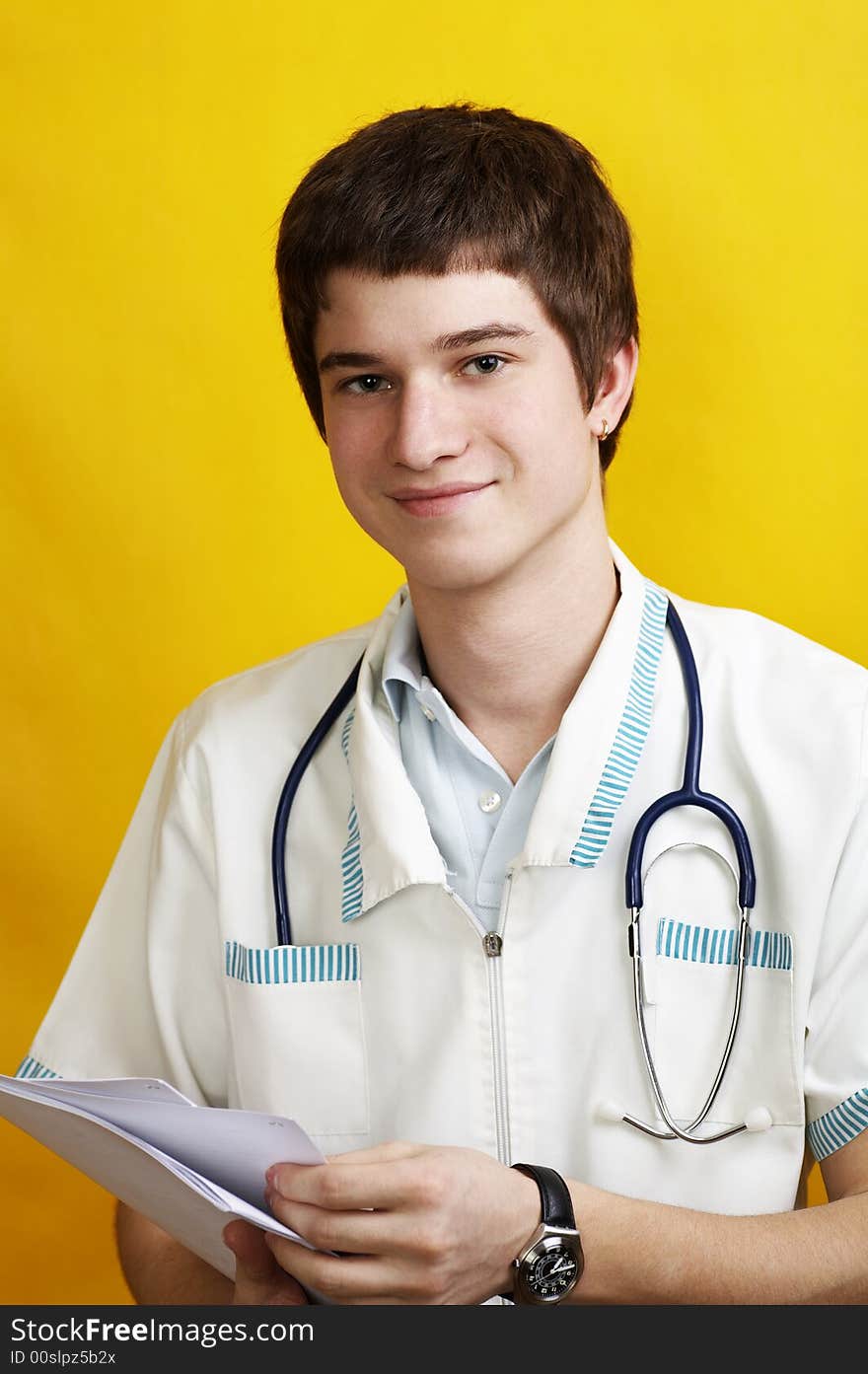 Handsome caucasian doctor