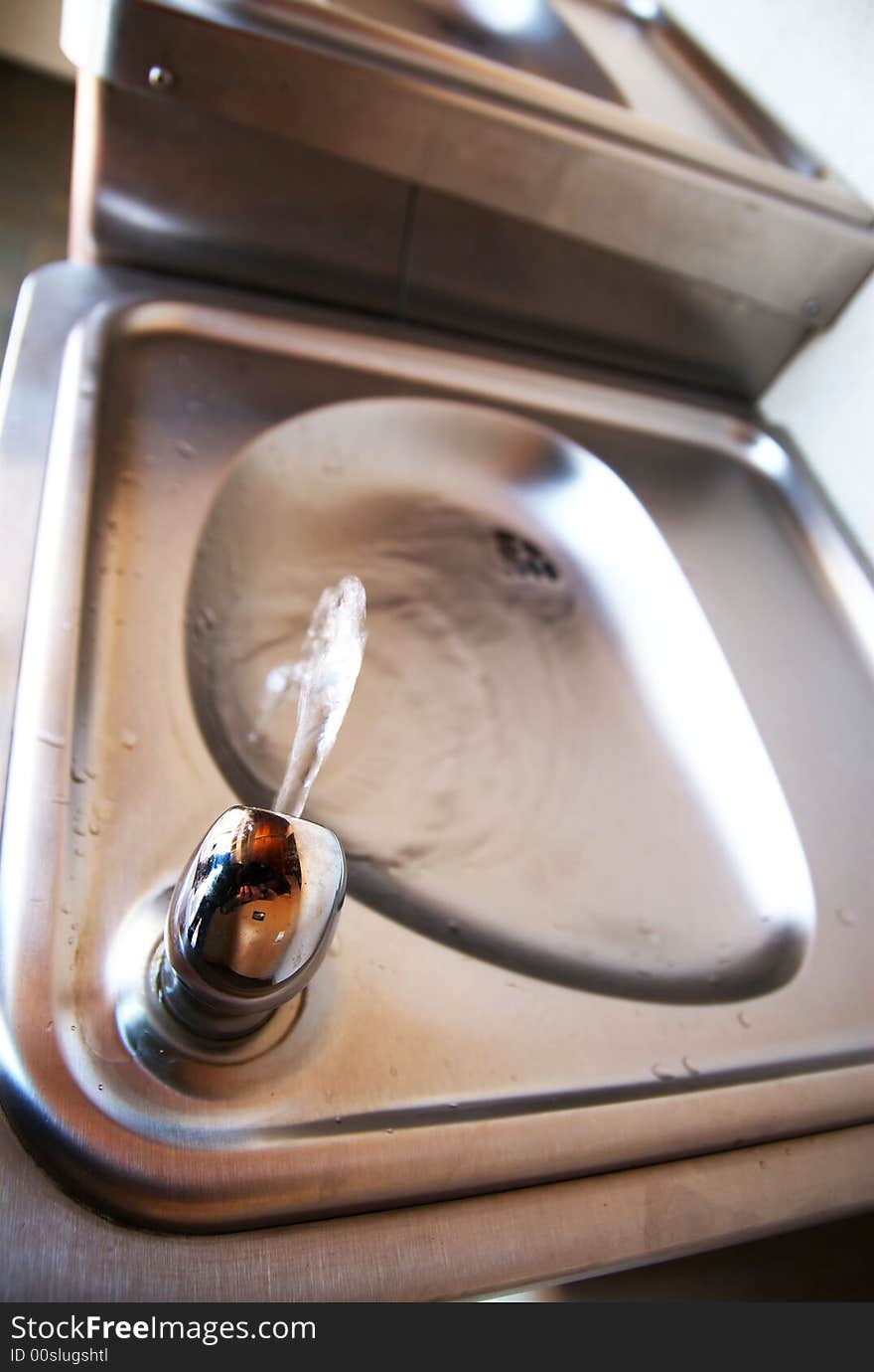 Stainless Fountain Of Water