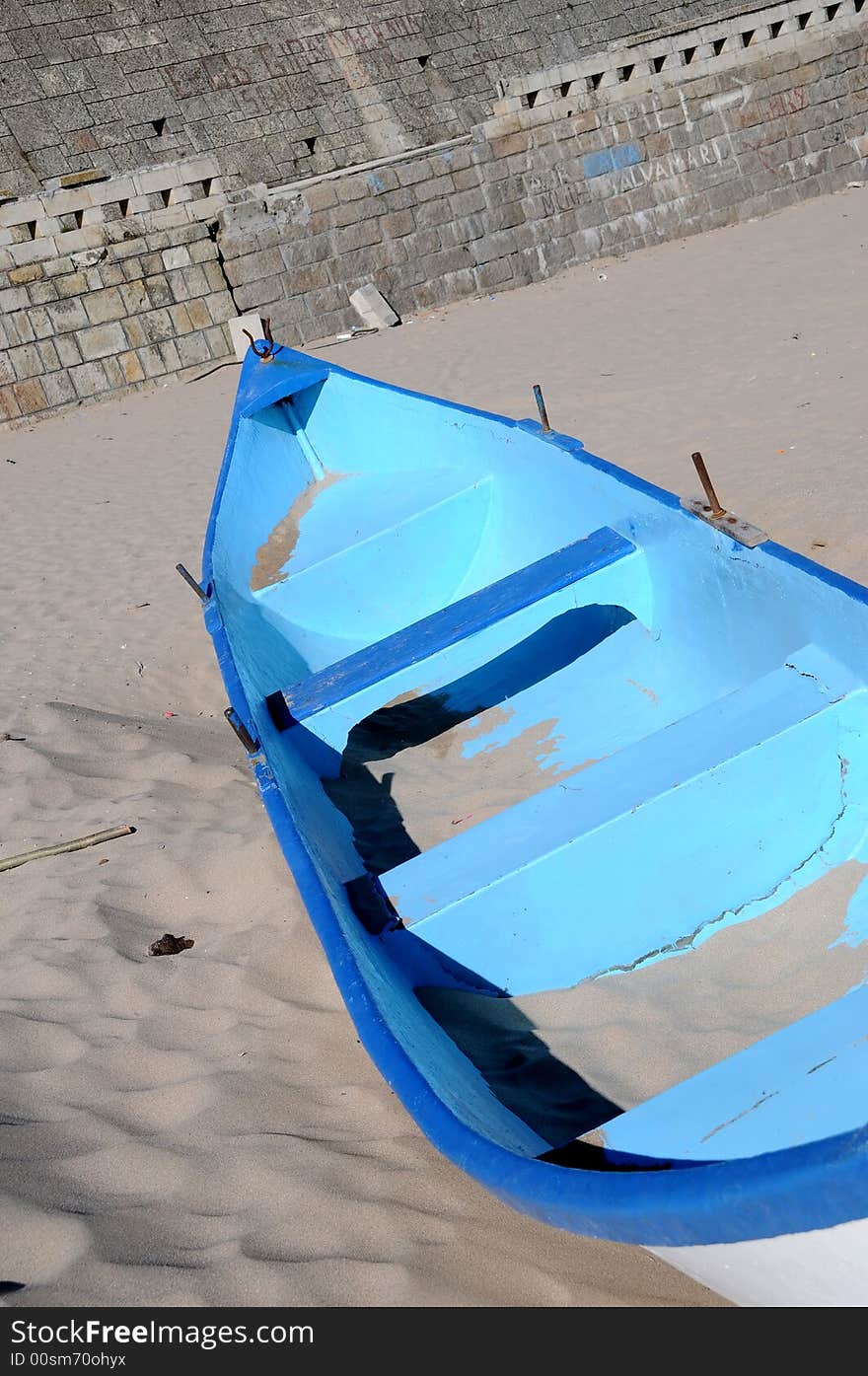 Rowing boat on the beach. Rowing boat on the beach