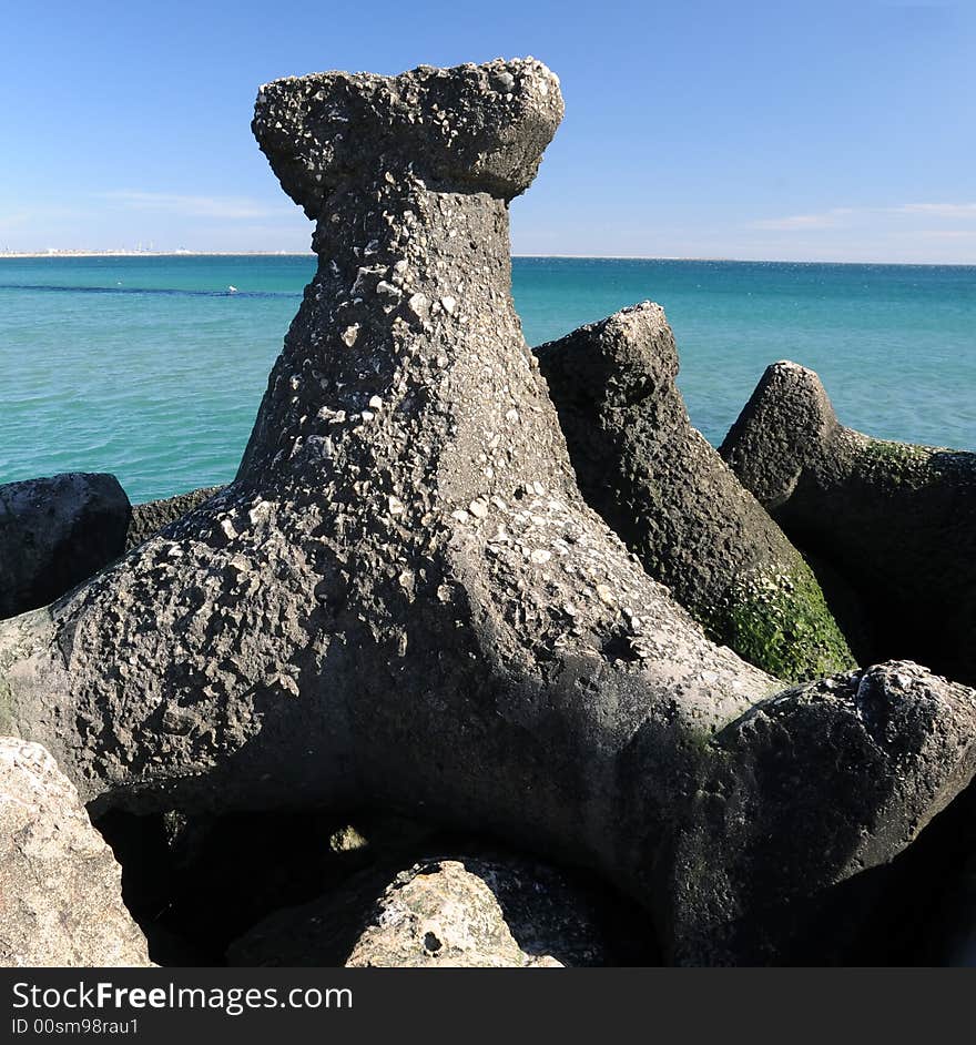 Stone pier details