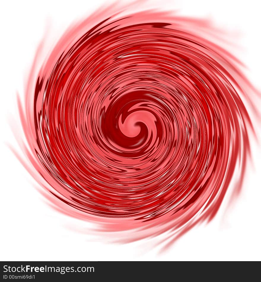 Red Color Water with Twirls. Red Color Water with Twirls