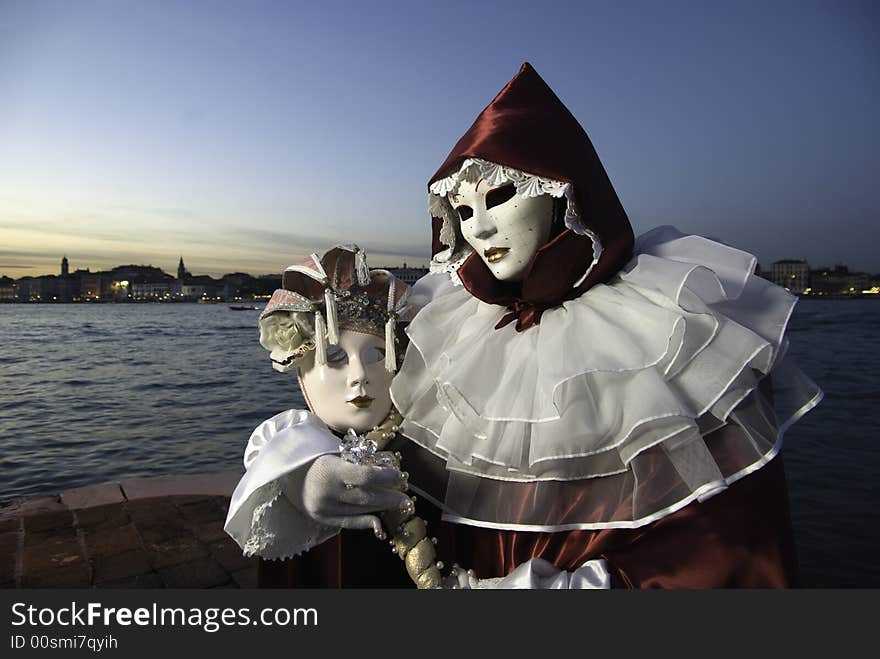 Carnival Mask in Venezia during the famus carnival