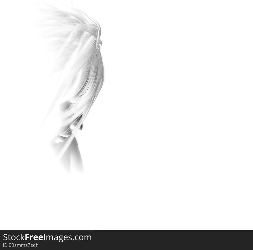 3d render of female isolated. 3d render of female isolated