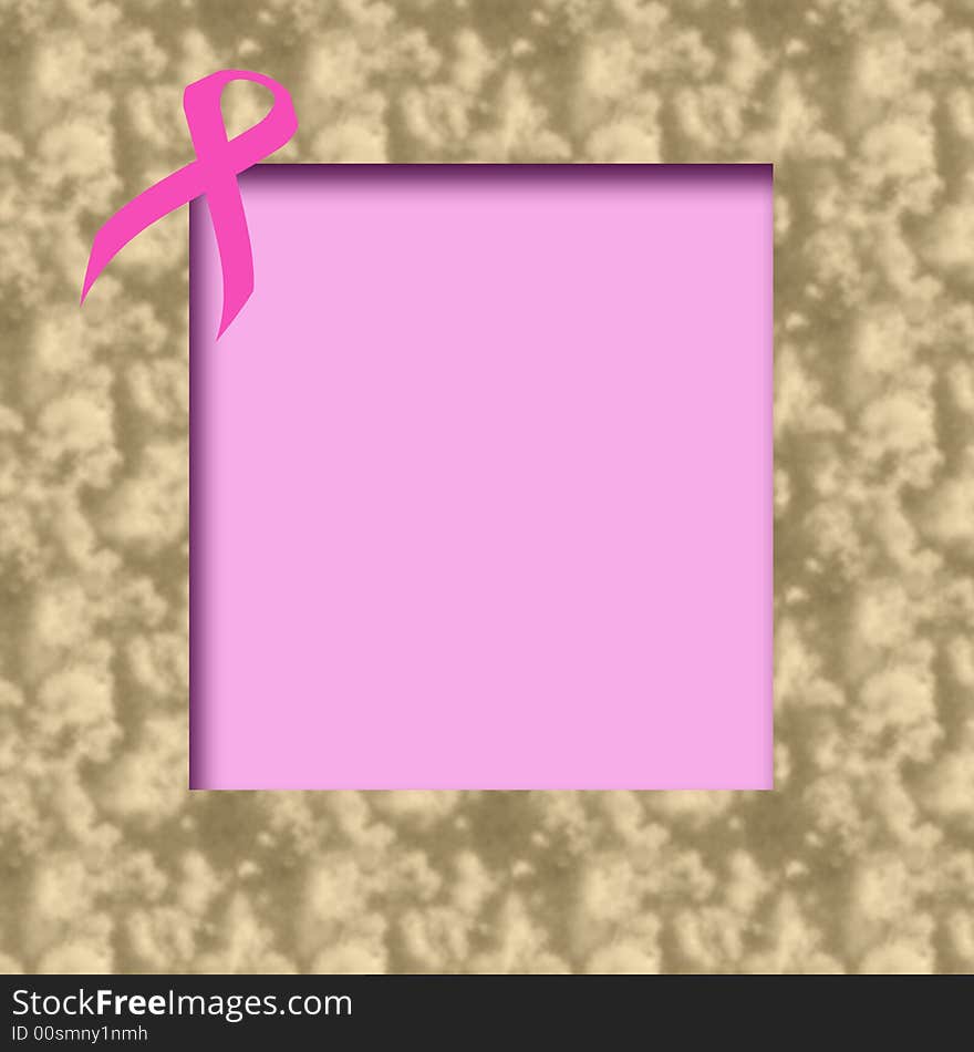 Pink ribbon scrapbook