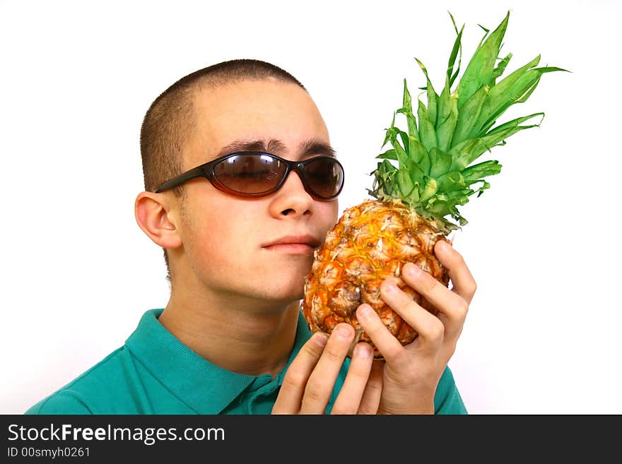 Boy With Pineapple