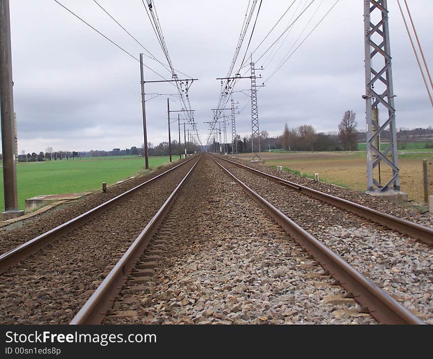 Railroad of the south of France. Railroad of the south of France