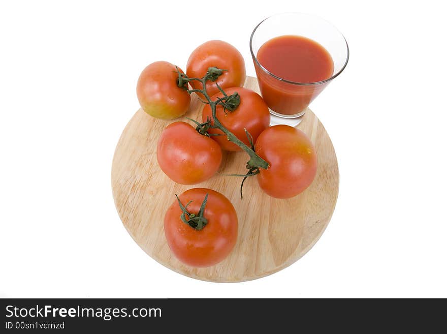 Tomatoe juice is very refreshing and rich of vitamins