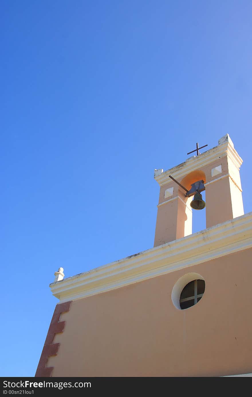 Bell tower of a little church