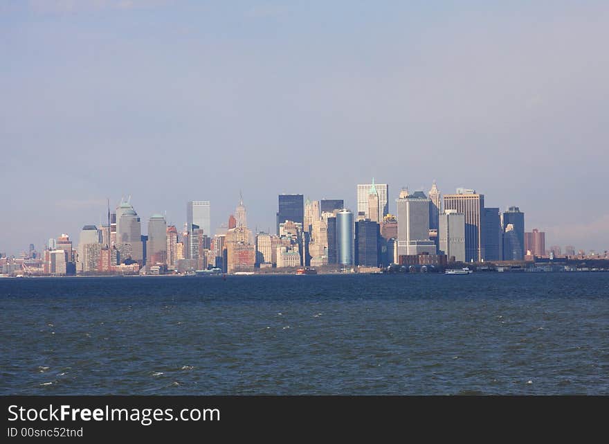 View from Staten Island ferry. View from Staten Island ferry.