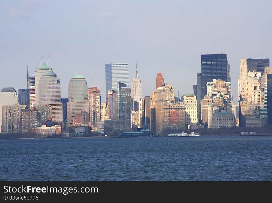 View from Staten Island ferry. View from Staten Island ferry.