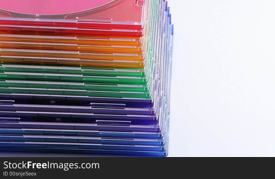 The colors of cd isolated. The colors of cd isolated