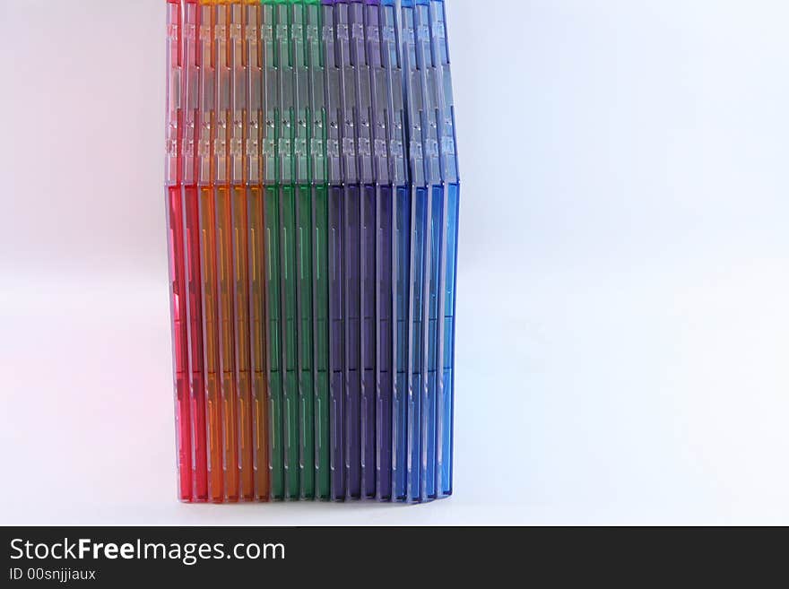 The colors of cd isolated. The colors of cd isolated