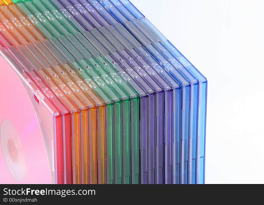 The colors of cd isolated. The colors of cd isolated