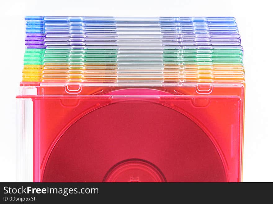 The colors of cd isolated. The colors of cd isolated