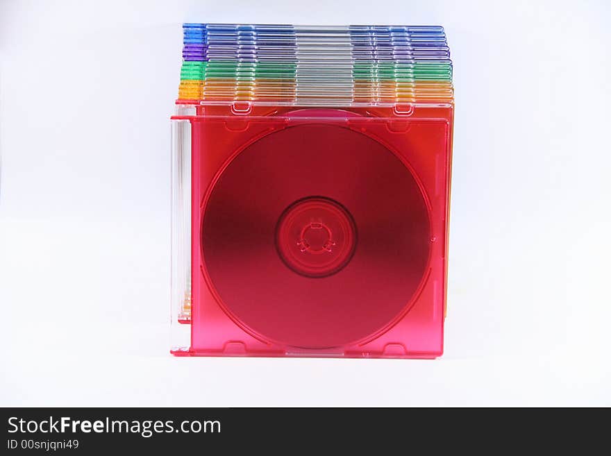 The colors of cd isolated. The colors of cd isolated