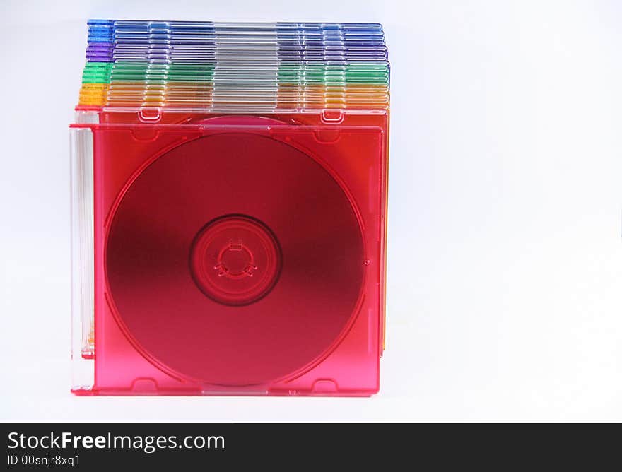 The colors of cd isolated. The colors of cd isolated