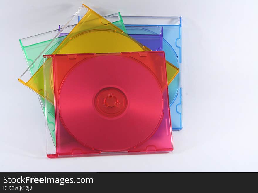 The colors of cd isolated. The colors of cd isolated