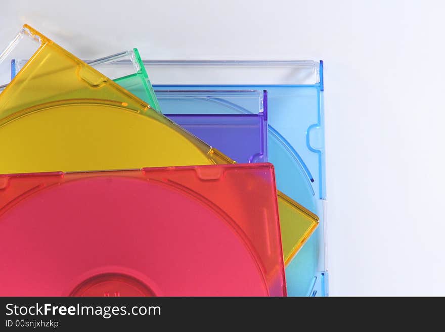 The colors of cd isolated. The colors of cd isolated