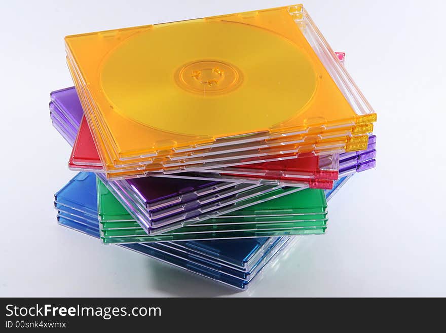 The colors of cd isolated. The colors of cd isolated