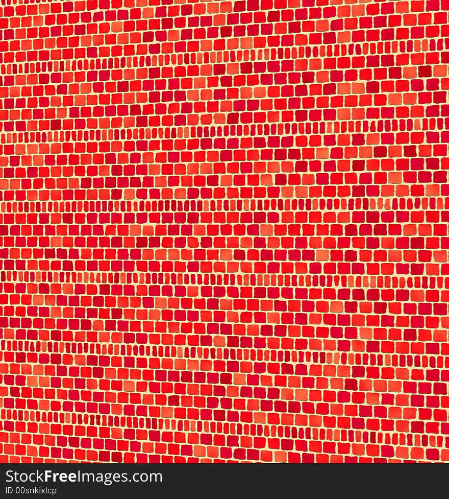 Red brick wall