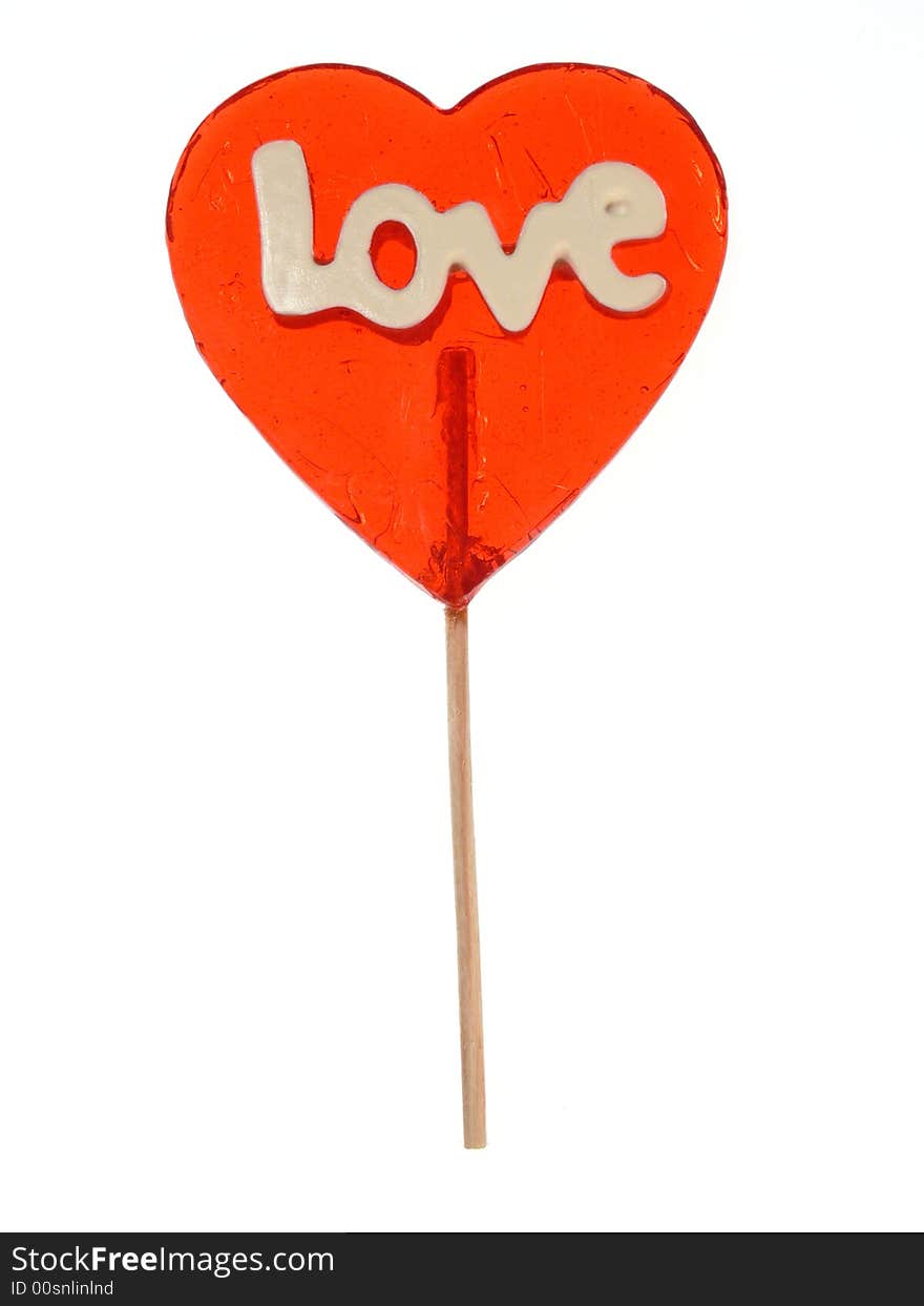 Love - Heart Shape Lollipop