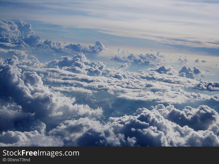 This photo was taken from a plane above the Mediterranean sea. This photo was taken from a plane above the Mediterranean sea.