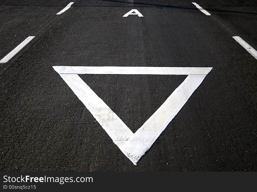 Traffic signs on a brazilian road