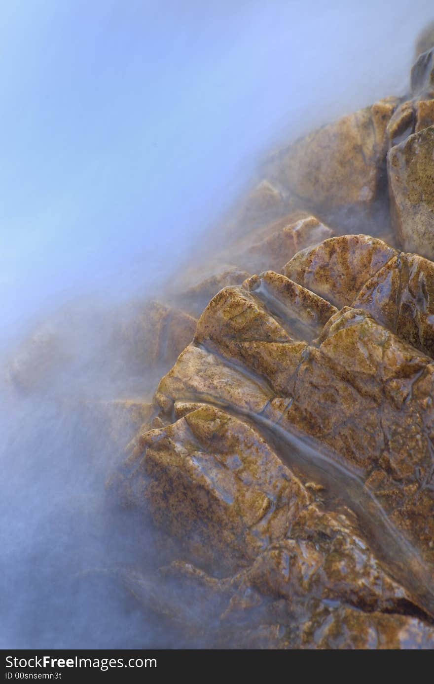 Long exposure shot of water in the river. Long exposure shot of water in the river