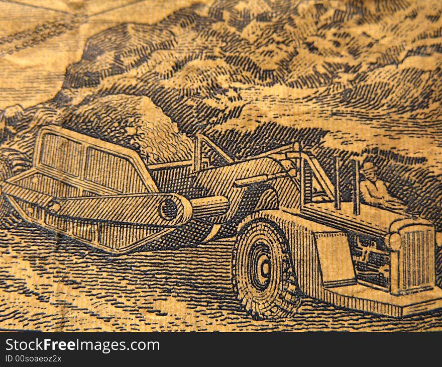 A Tractor on Jamaican Money