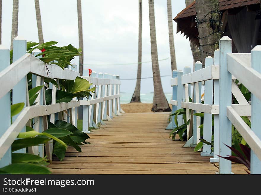 Wooden pier