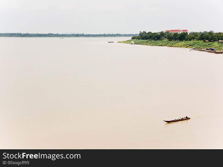 Mekong river boat