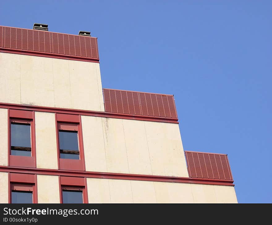 A part of a modern building in Milan