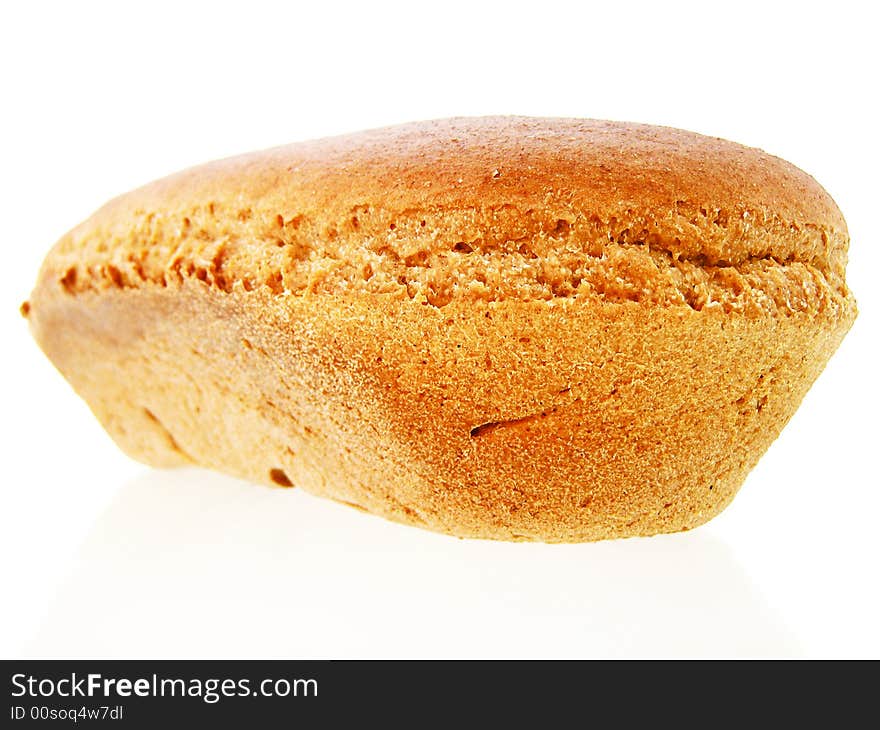 Bread on white background. See my other images of bread and food