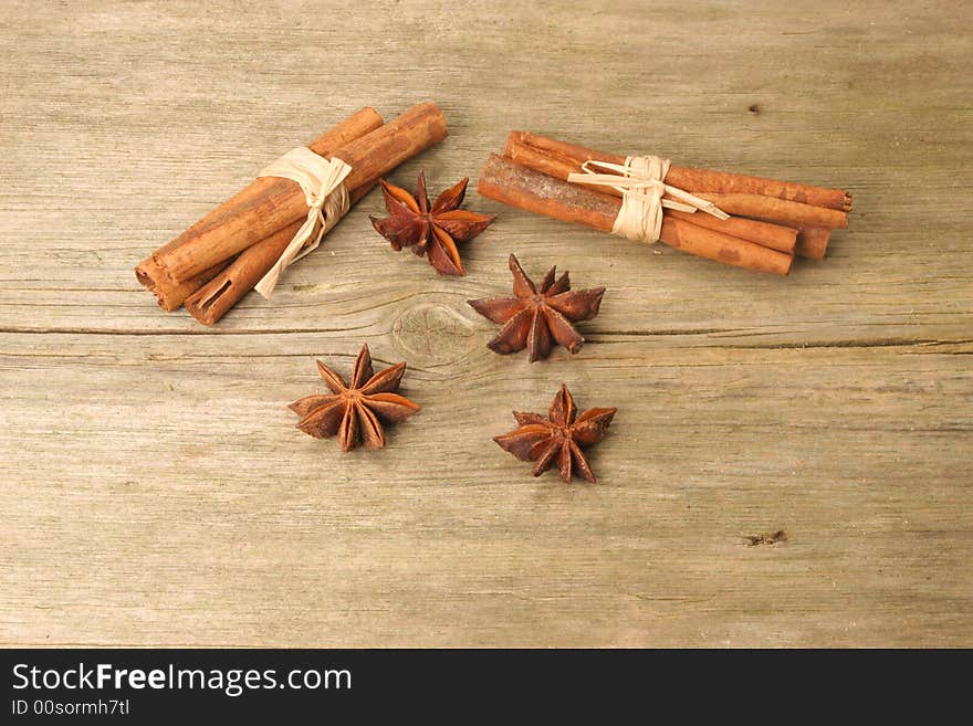 Cinnamom and star anise