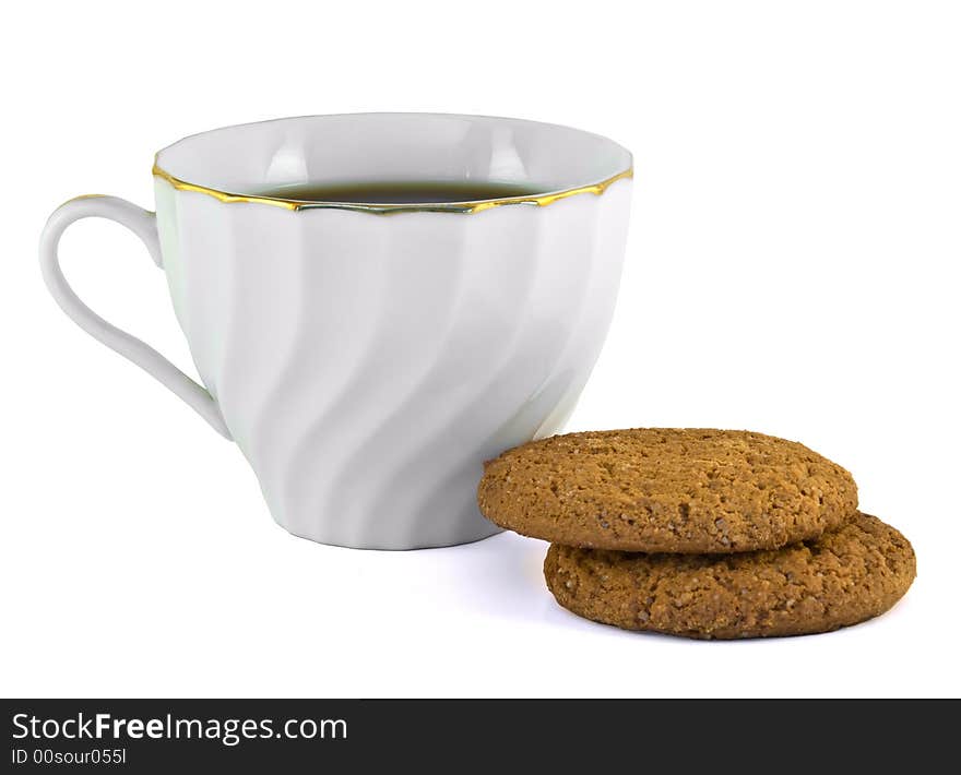 Cup and cookies